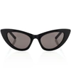 Saint Laurent 52mm Black New Wave 213 Lily Sunglasses In Black