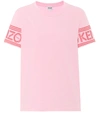 KENZO 棉质徽标衣袖T恤,P00296653