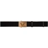 VERSACE VERSACE BLACK RIBBON MEDUSA SQUARE BELT,DCU6710 DNSNA