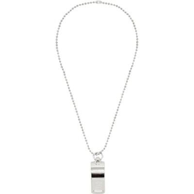 Dsquared2 Silver Whistle Necklace In F124 Plldio