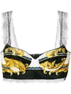 VERSACE BAROQUE LACE TRIM BRALET,A78760A22575912732245