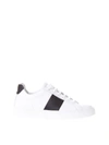 NATIONAL STANDARD WHITE & BLACK LEATHER SNEAKERS,10524081