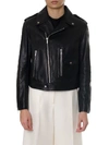 DIOR ANGELES BLACK LEATHER BIKER JACKET,10524247