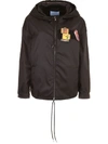 PRADA Prada Linea Rossa Nylon Gabardine Jacket With Patches,10523945