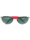 CARTIER SANTOS DE CARTIER AVIATOR-FRAME SUNGLASSES,CT0034S12736049