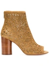 Ash Zehenfreie 'flirt' Wildleder-stiefeletten In Brown