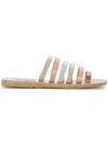 ANCIENT GREEK SANDALS metallic strap sandals,NIKIMETALLICCROSTA12702268