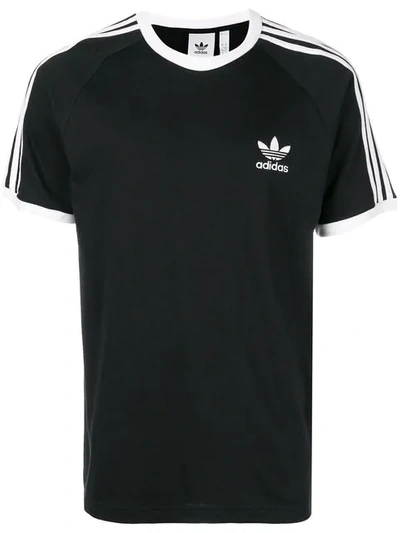 Adidas Originals T-shirt Mit Streifen In Black