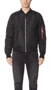 Alpha Industries Ma-1 Bomber Jacket Slim Fit In Black