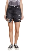 FREE PEOPLE RELAXED & DESTROYED SKIRT