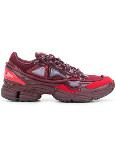 Adidas Originals X Raf Simons Ozweego Iii Lace-up Trainers In Bordeaux