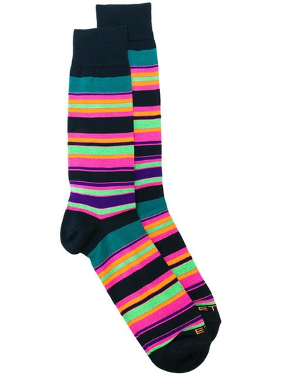 Etro Striped Socks In 650