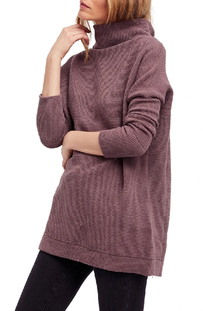 Free People Ottoman Slouchy Tunic Jumper Dress In Taupe