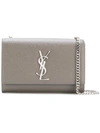 Saint Laurent Kate Monogram Ysl Small Chain Shoulder Bag In 1202 Graine/gris
