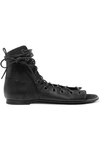 ANN DEMEULEMEESTER LACE-UP LEATHER SANDALS