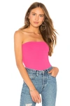 Susana Monaco Strapless Tube Top In Fuchsia
