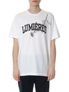 OAMC LUMIERES WHITE COTTON T-SHIRT,10524444