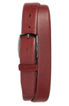 TED BAKER CUBES LEATHER BELT,XH8M-XH22-CUBES