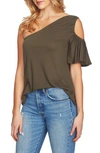 1.STATE CUTOUT ONE-SHOULDER TOP,8128615