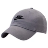 NIKE SPORTSWEAR H86 WASHED FUTURA ADJUSTABLE BACK HAT, WOMEN'S, GREY,5565307