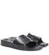 Jimmy Choo Rey/f Black Rubber Slides