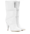 JIMMY CHOO X OFF-WHITE SARA 100 LEATHER BOOTS,P00315763