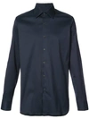 Prada Classic Stretch Shirt In Blue