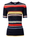 FRAME Panel-Striped Sweater,LWSW0393STRIPE
