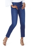 Nydj Sheri Slim Ankle Cuffed Jeans In Bluewell In Cooper
