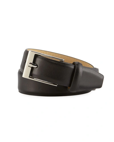 APPAMAN BOYS' FAUX-LEATHER DRESS BELT, BLACK, S-L,PROD128140036