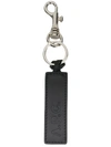 Apc Calfskin Logo Key Ring In Black
