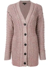 RAG & BONE LONG TEXTURED KNIT CARDIGAN,W282638XW12720054