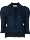 MAISON FLANEUR KNITTED POLO TOP,18SMDSW740FE02212732132