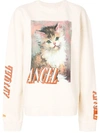 HERON PRESTON cat print sweatshirt,HWBA001S18634016471912461487