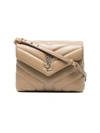 SAINT LAURENT Beige Loulou small quilted leather shoulder bag,467072DV70612561062
