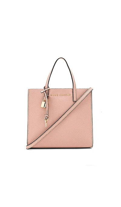 Marc Jacobs The Grind Mini Colorblock Leather Tote - Pink In Coral/gold