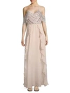PARKER Irene Cold-Shoulder Silk Gown,0400097659676