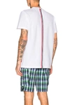 Thom Browne Pique Classic Short Sleeve Tee In White