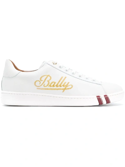 Bally Embroidered Logo Trainers In White