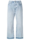 LEVI'S LEVI'S: MADE & CRAFTED CROPPED DENIM CULOTTES - BLUE,393540000LB12719994