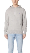 MAISON KITSUNÉ LONG SLEEVE TRICOLOR FOX PATCH HOODIE