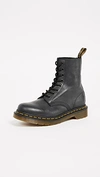 Dr. Martens 1490 1461 Mm6 Leather Lace Up Boots In Black