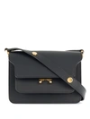 Marni Mini Trunk Shoulder Bag In Black