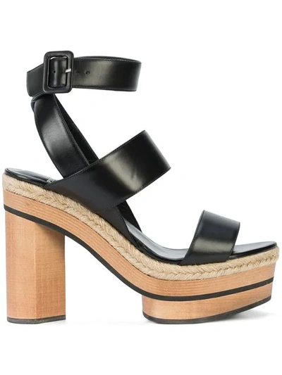 Pierre Hardy Deck Leather Ankle-strap Sandals In Black