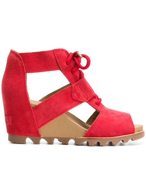 red sorel sandals