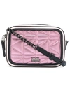 KARL LAGERFELD KARL LAGERFELD QUILTED CAMERA BAG - PINK & PURPLE,81KW303350912477088