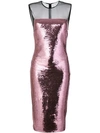 TOM FORD TOM FORD SEQUIN MIDI DRESS - PINK,ABJ087FAE36312740564