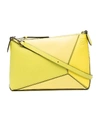 Loewe Mini Puzzle Calfskin Leather Crossbody Bag - Yellow