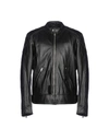 DIESEL Leather jacket,41786733VO 5