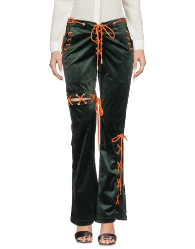 Angel Chen Casual Trousers In Dark Green